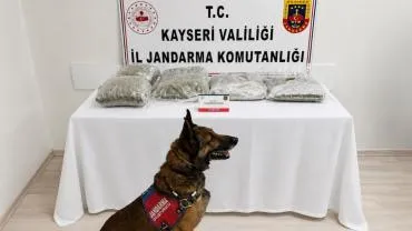 Jandarma operasyonunda 5 kilo esrar ele geçirildi